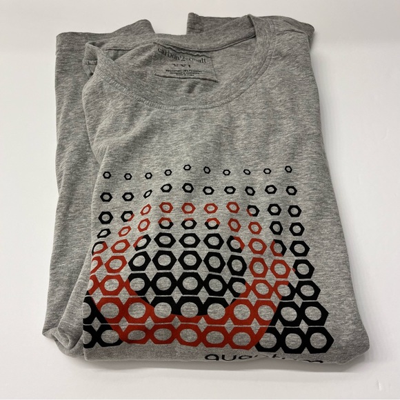 Carbon 2 Cobalt Mens Gray Cotton Crewneck Short Sleeve Quantum T-shirt XXL - Picture 9 of 12